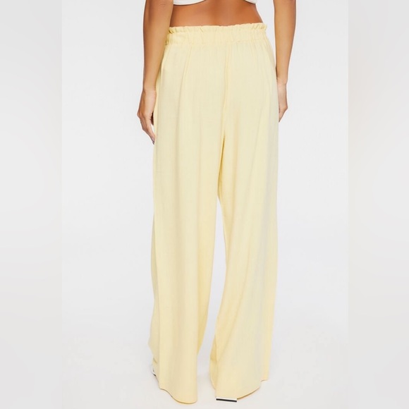 Linen blend paper bag pants - Picture 4 of 9